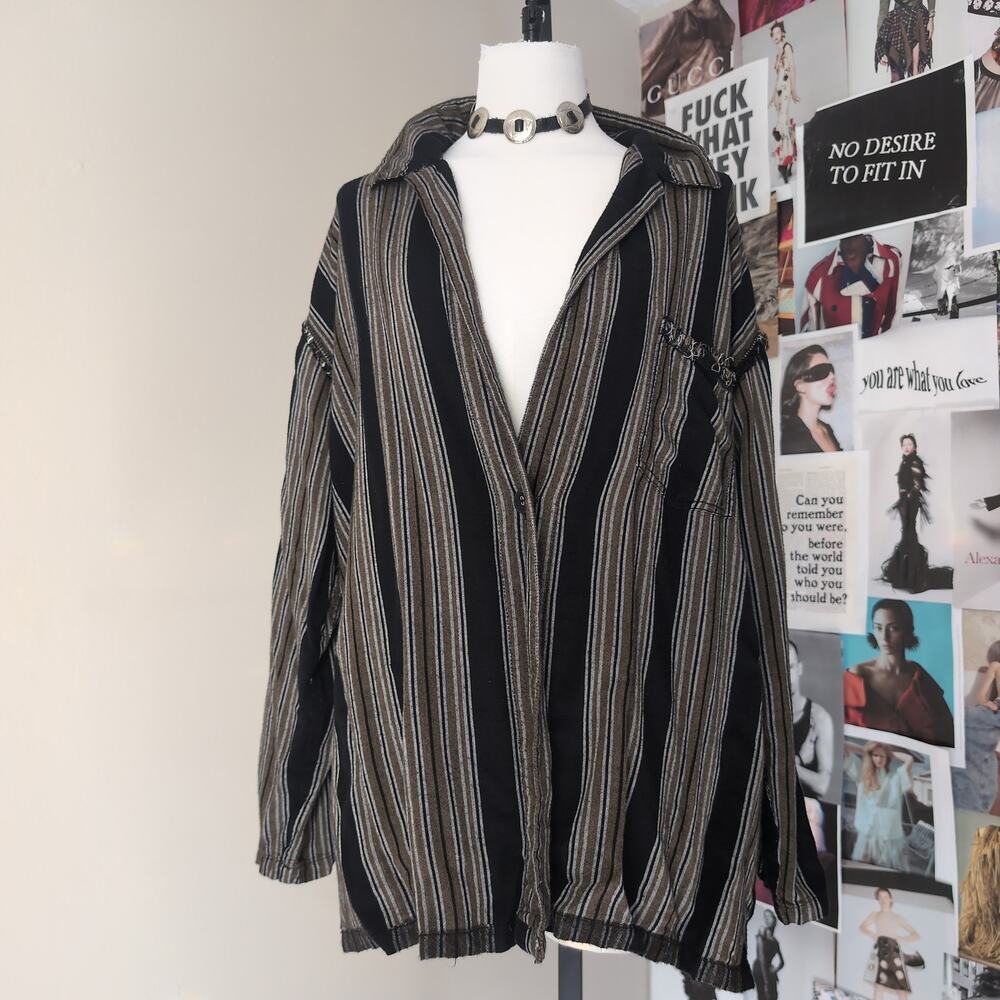 Striped Long Sleeve Shirt Free People
